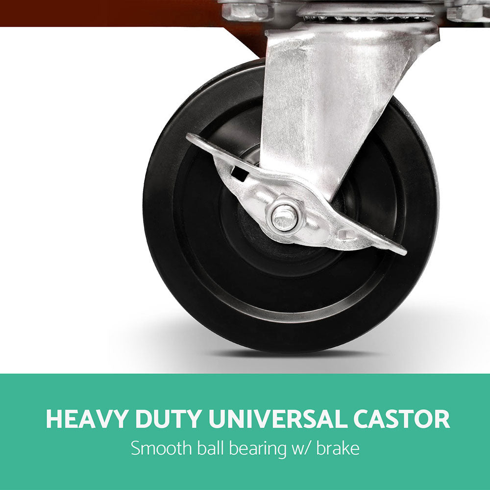 Giantz 14 Drawer Tool Box Cabinet Chest Mechanic Garage Storage Trolley Red